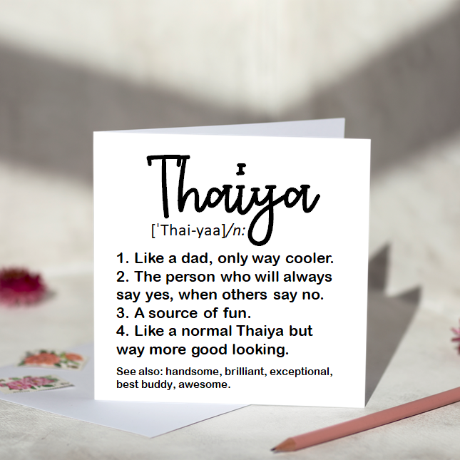 Defintion Greeting Card For Him
