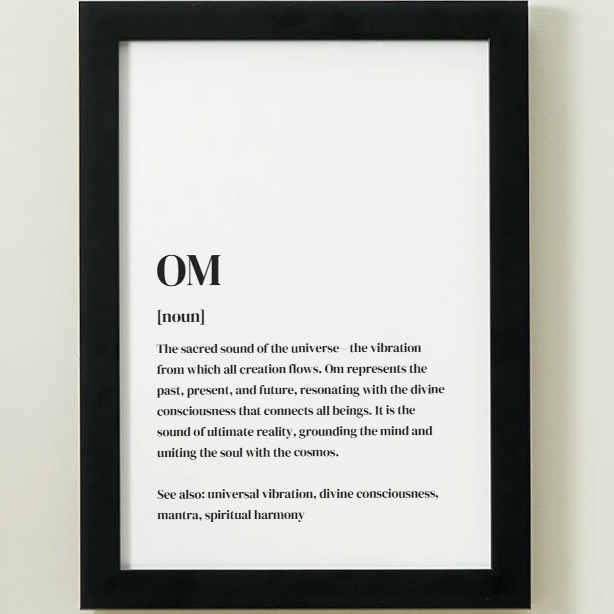 OM Definition Art Print or Framed