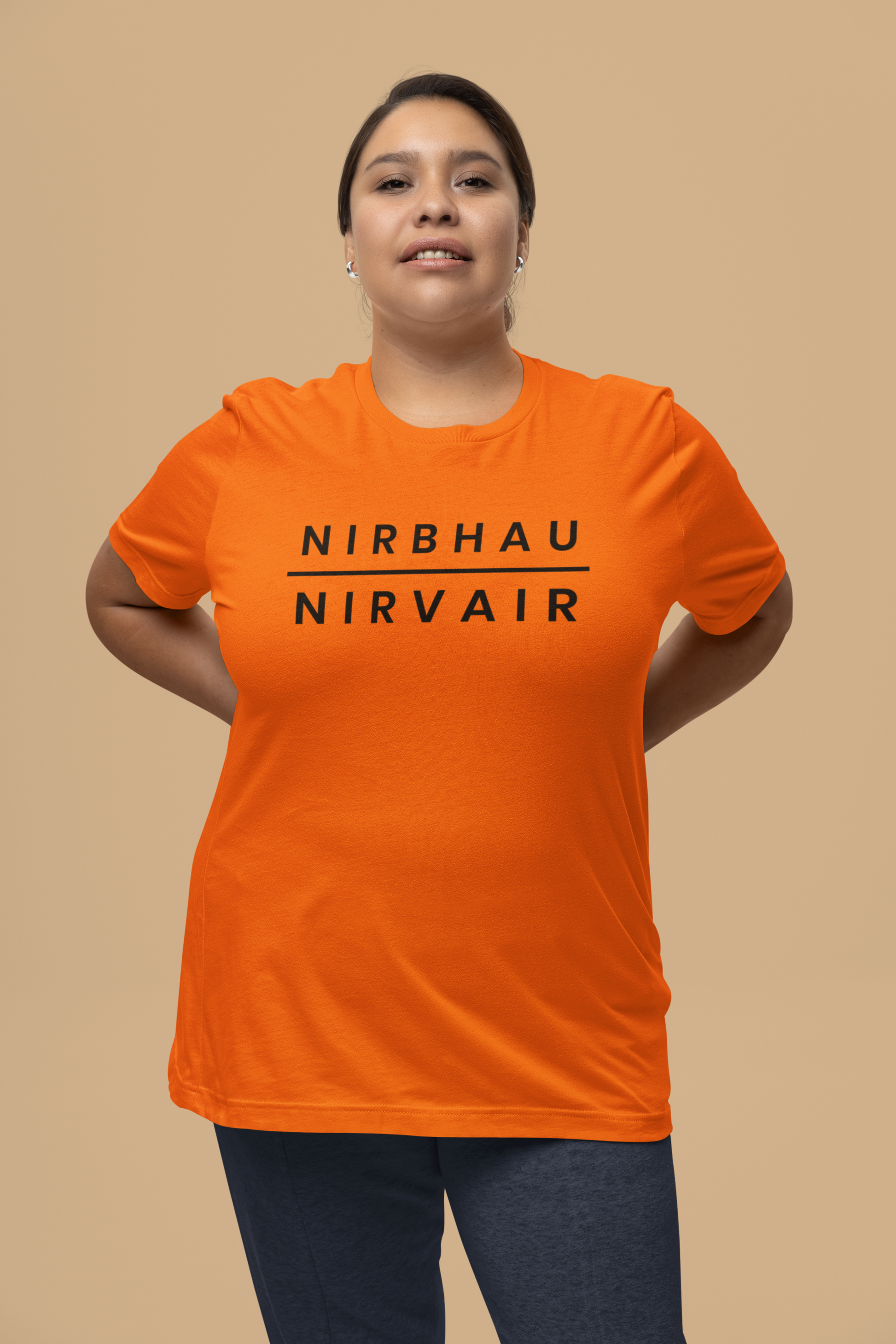 BASIC ESSENTIALS: Nirbhau Nirvair Unisex Tee- Various Colours