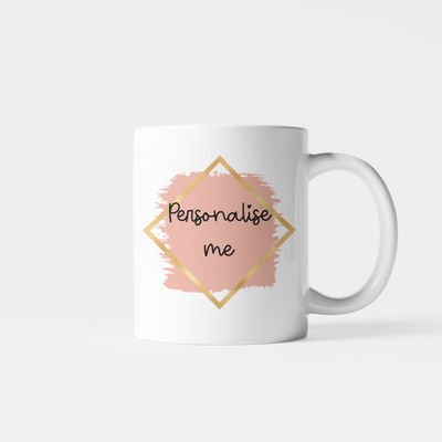 Personalised Coral Name Mug