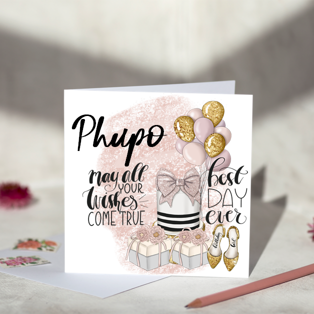 May All Your Wishes Come True For Her Birthday Card