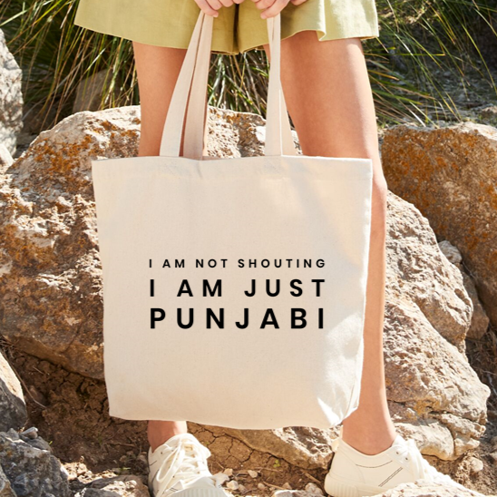 
                      
                        I Am Not Shouting Punjabi Large Tote Bag
                      
                    