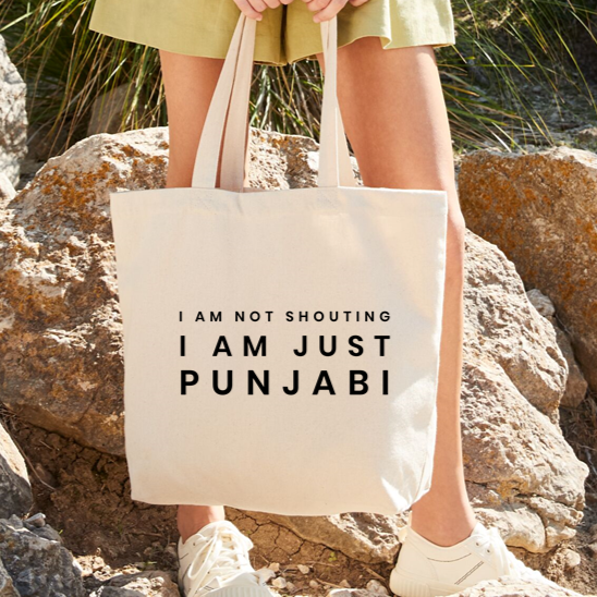 
                  
                    I Am Not Shouting Punjabi Large Tote Bag
                  
                