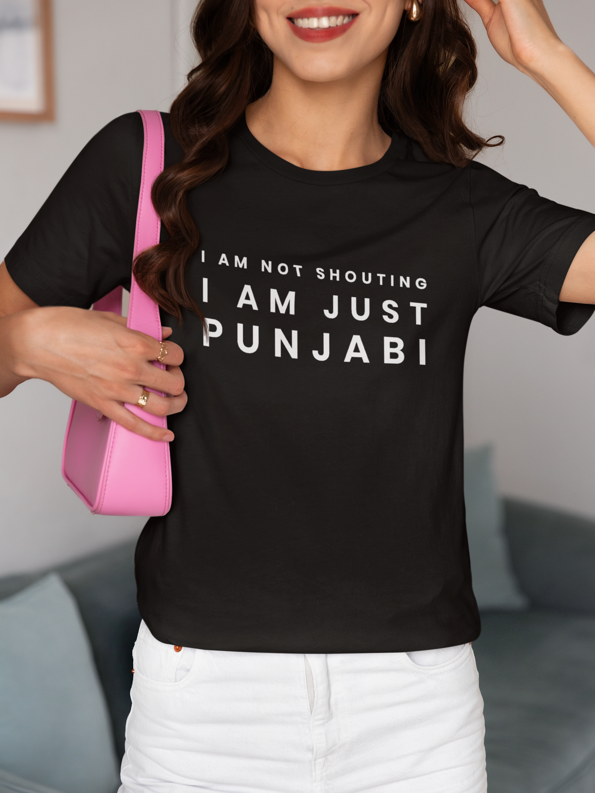 BASIC ESSENTIALS: I Am Not Shouting Punjabi Unisex T-Shirts