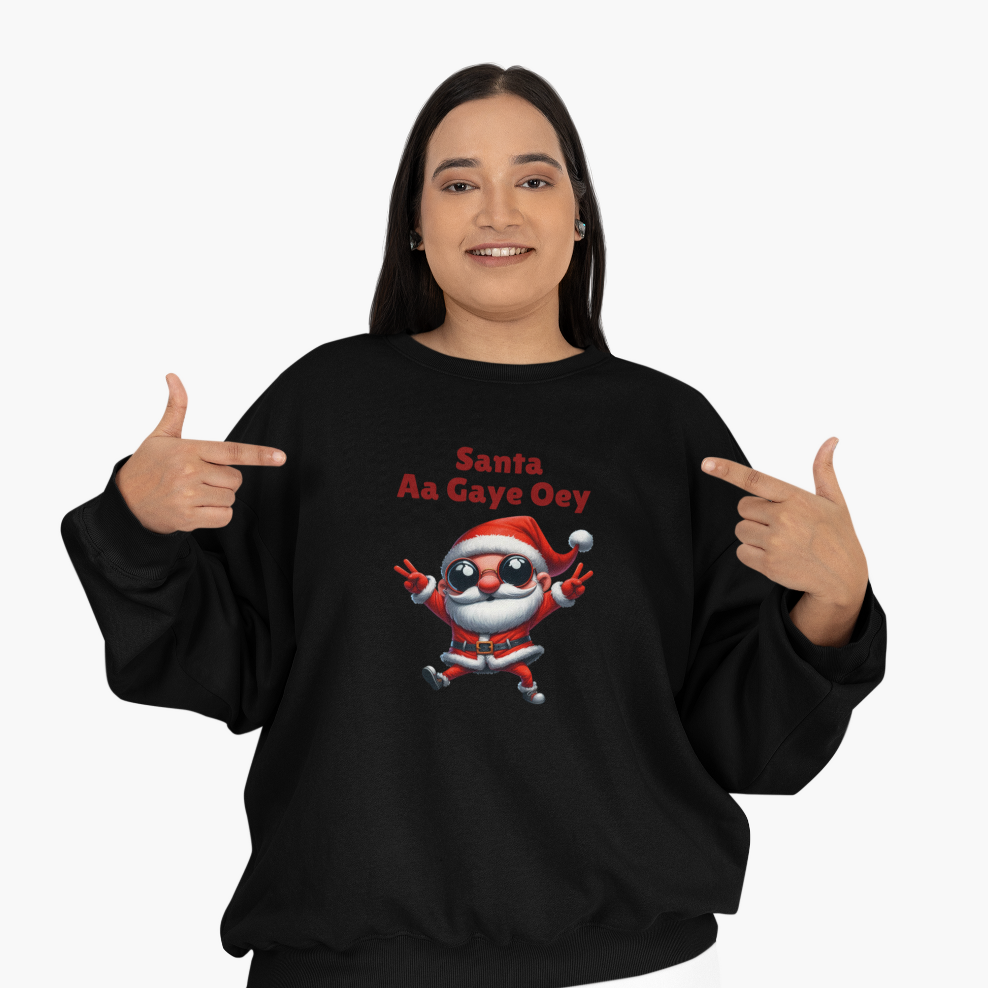 Santa Aa Gaye Oey Unisex Christmas Sweatshirt
