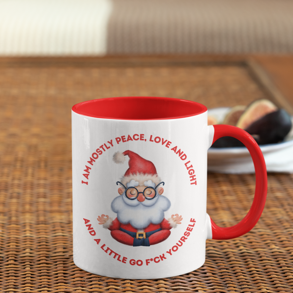 Santa Yoga Peace Mug