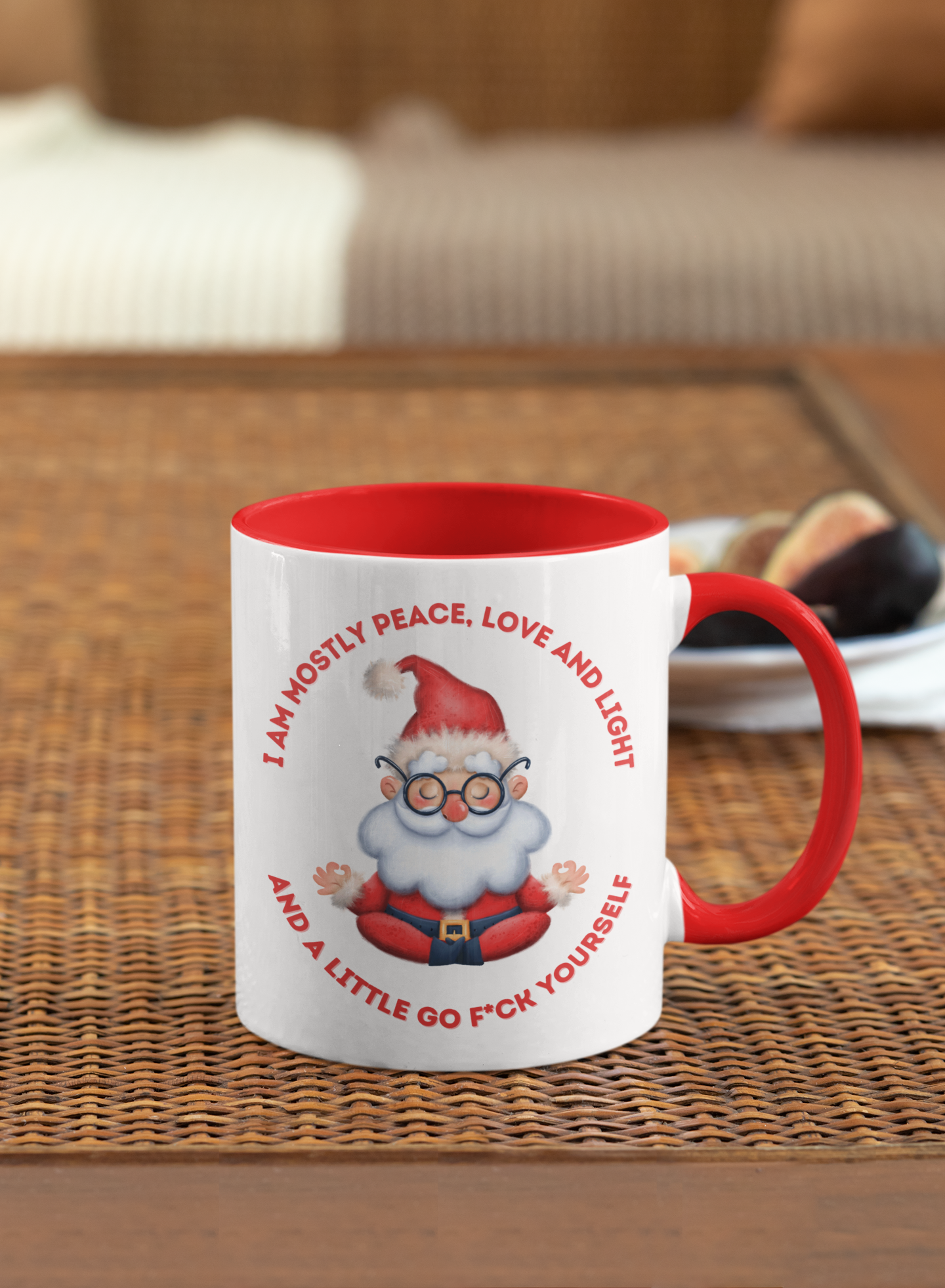 Santa Yoga Peace Mug