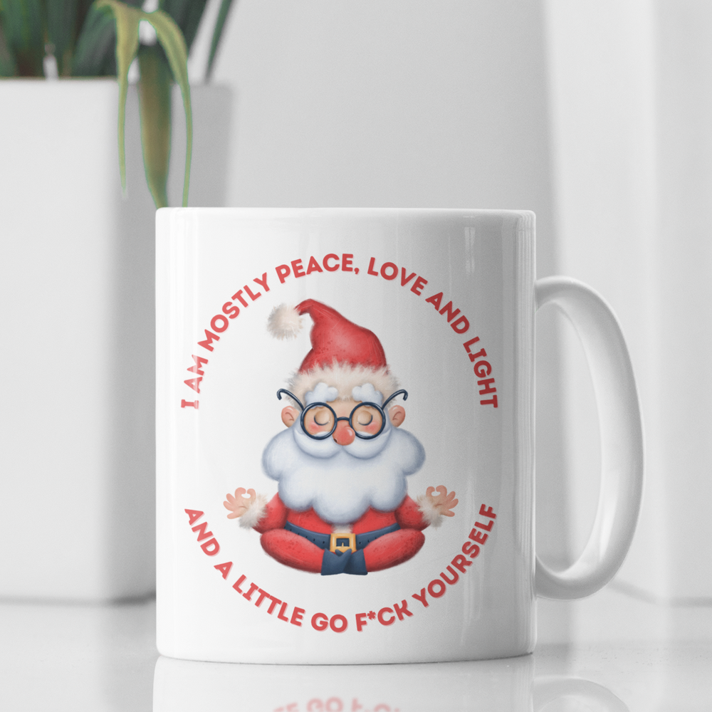 Santa Yoga Peace Mug