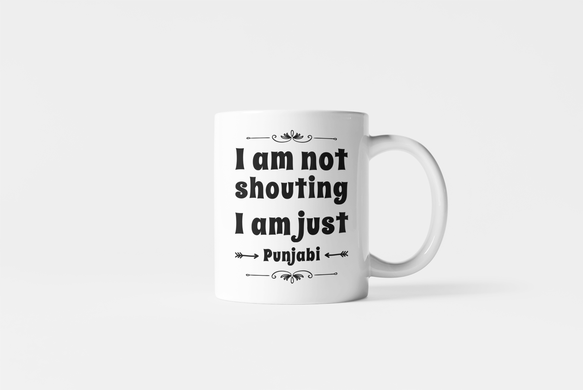 I Am Not Shouting Punjabi Mug