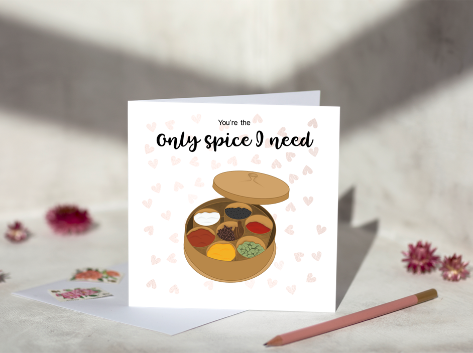 Spice Tin Greeting Card