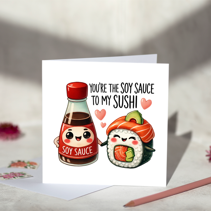 Soy Sauce Sushi Card