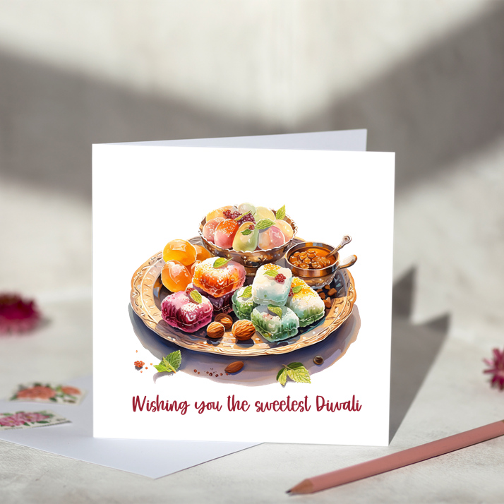 Sweetest Diwali Greeting Card