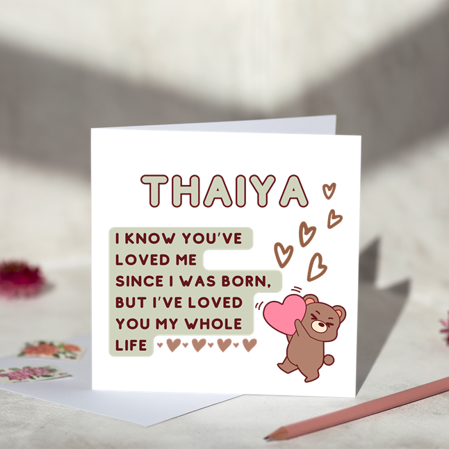 I Have Loved You For Him Greeting Card