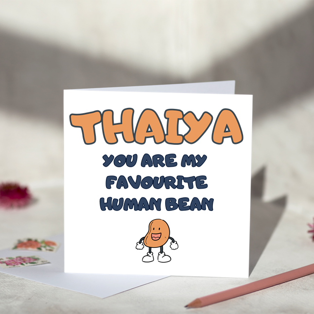 
                      
                        Favourite Human Bean For Him Card
                      
                    