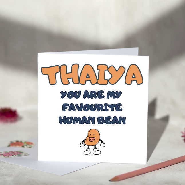 Favourite Human Bean For Him Card