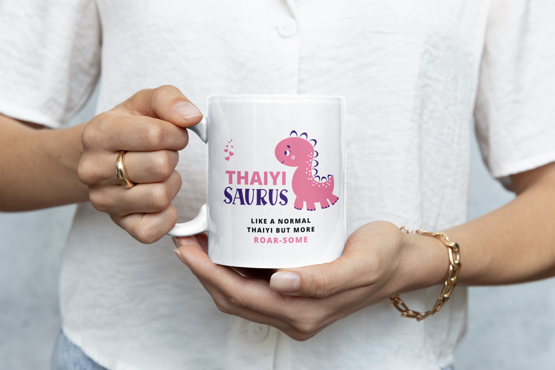 Pink Saurus Mug