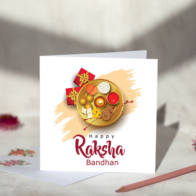 Raksha Bandhan Thali Card