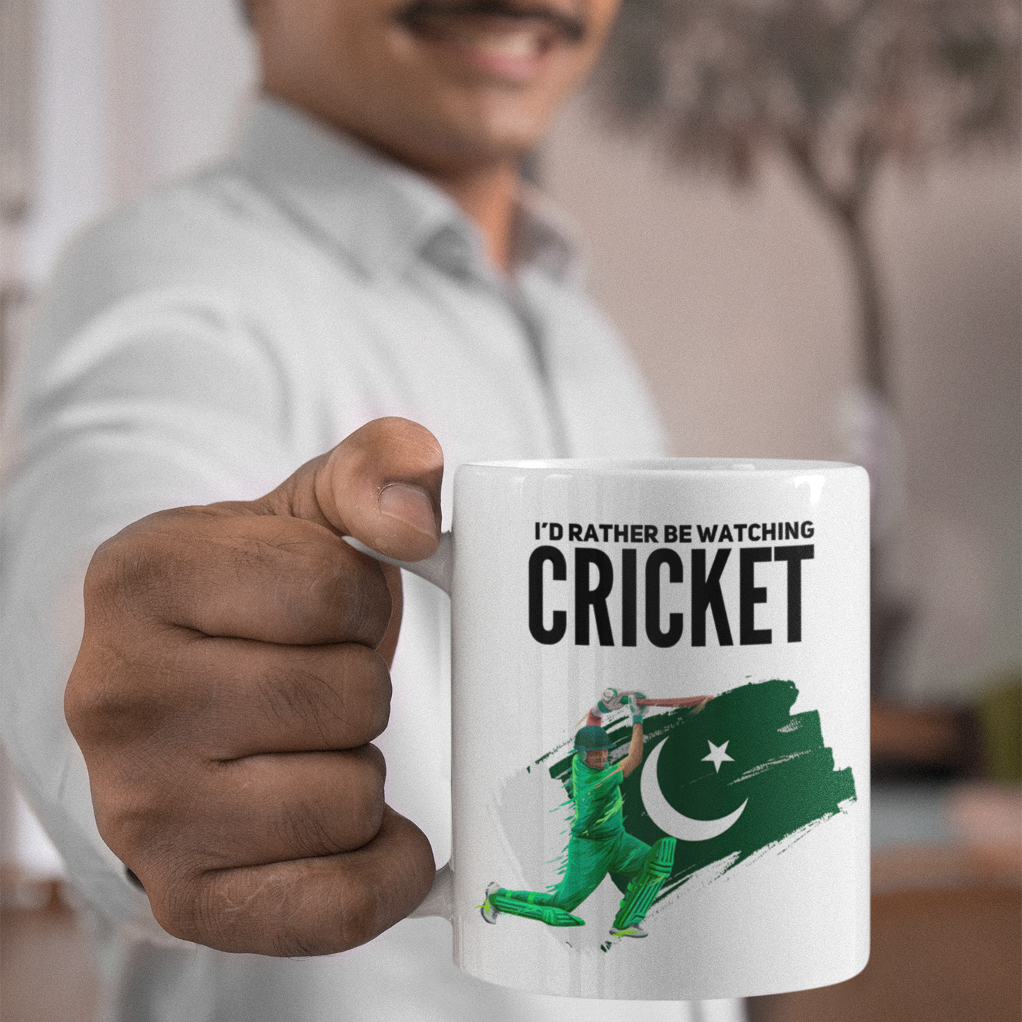 Watching Cricket Pakistan Mug