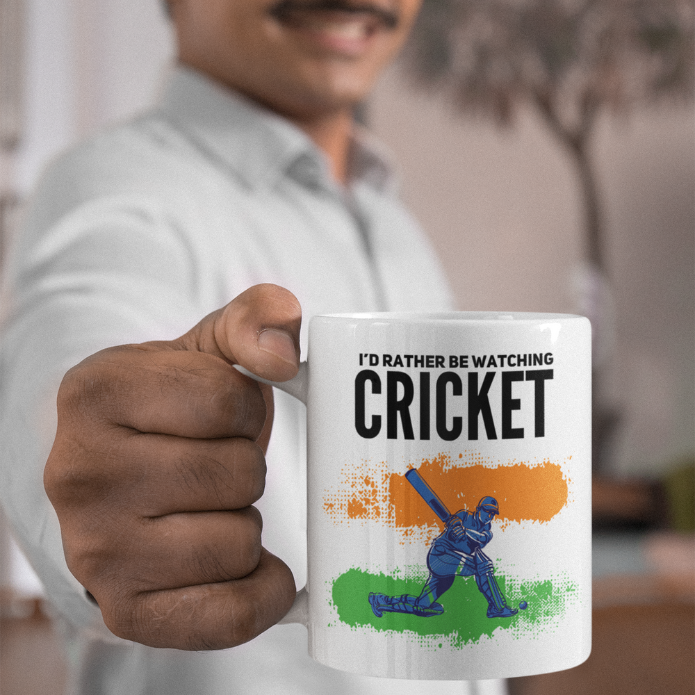 
                      
                        Watching Cricket India Mug
                      
                    