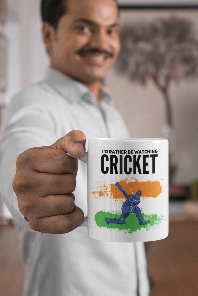 
                  
                    Watching Cricket India Mug
                  
                