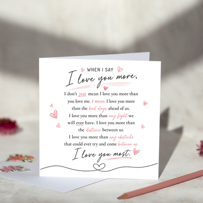 Word Porn - Love You Most.