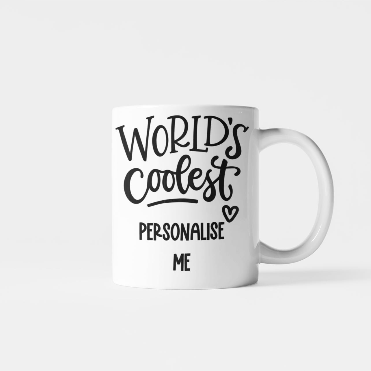 Personalise Me World's Coolest Black Name Mug