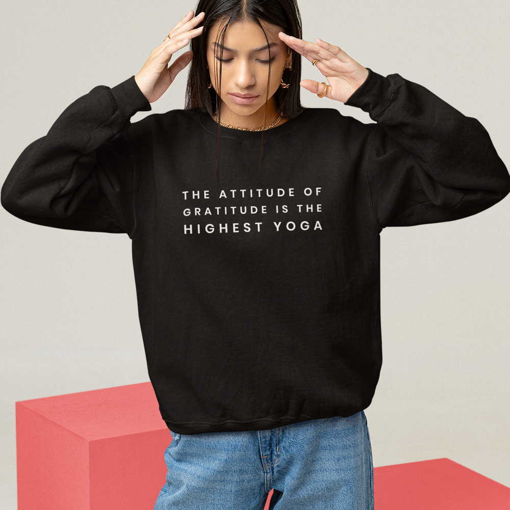 
                      
                        Yoga Attitude Gratitude Sweatshirt - Various Colours
                      
                    