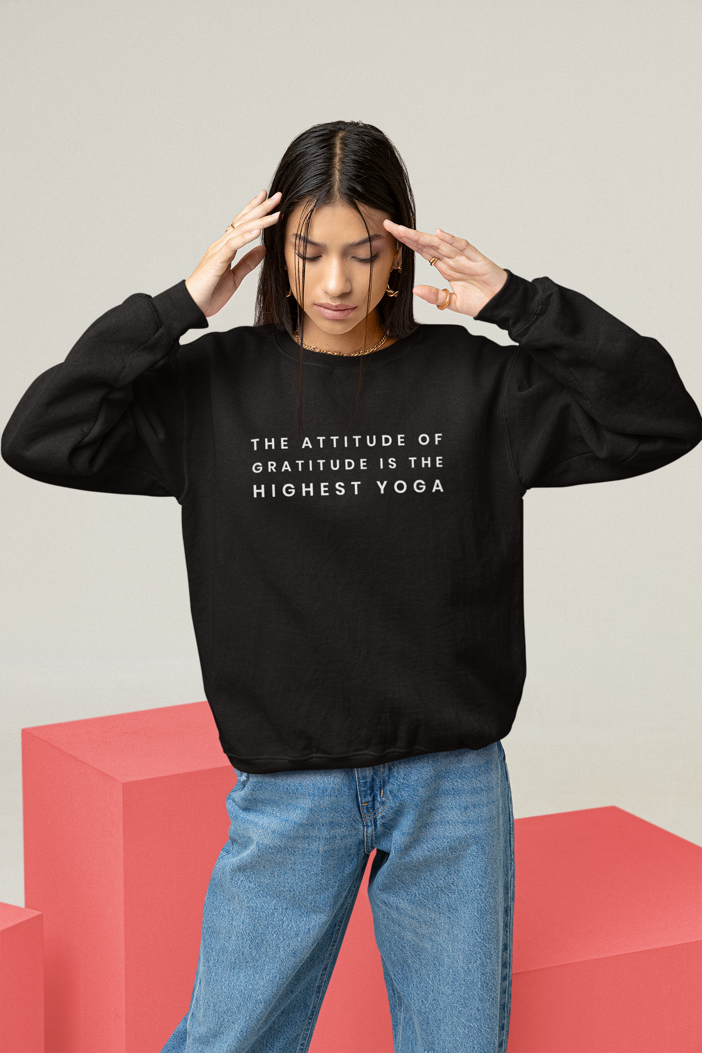 Yoga Attitude Gratitude Sweatshirt - Various Colours