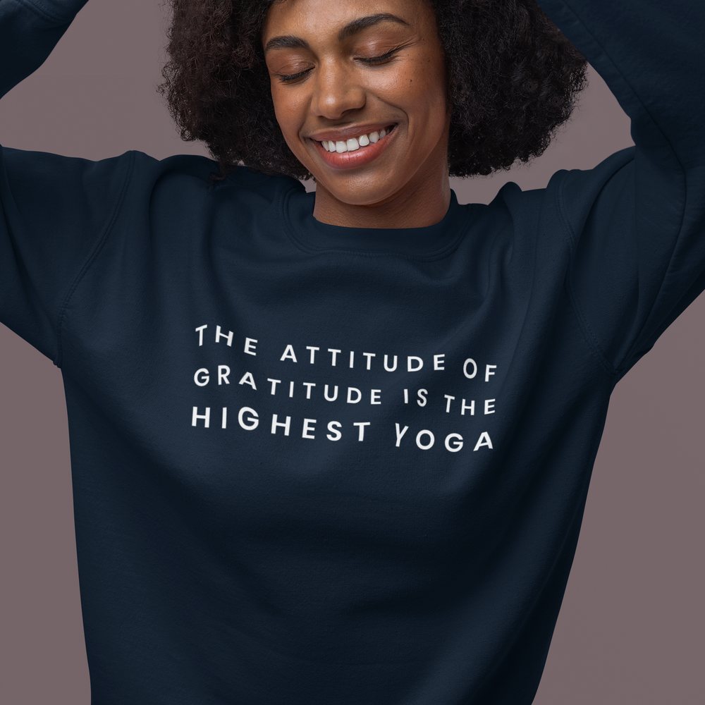 Yoga Attitude Gratitude Sweatshirt - Various Colours