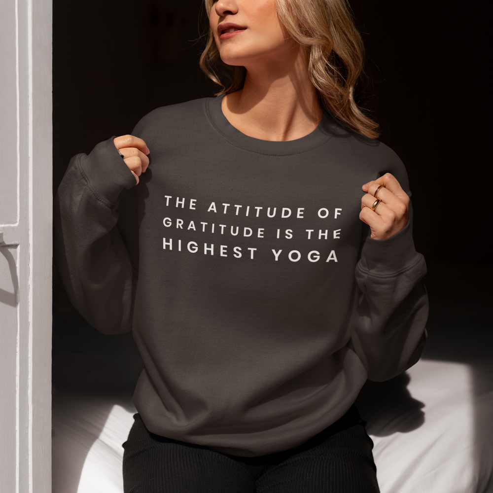 
                      
                        Yoga Attitude Gratitude Sweatshirt - Various Colours
                      
                    