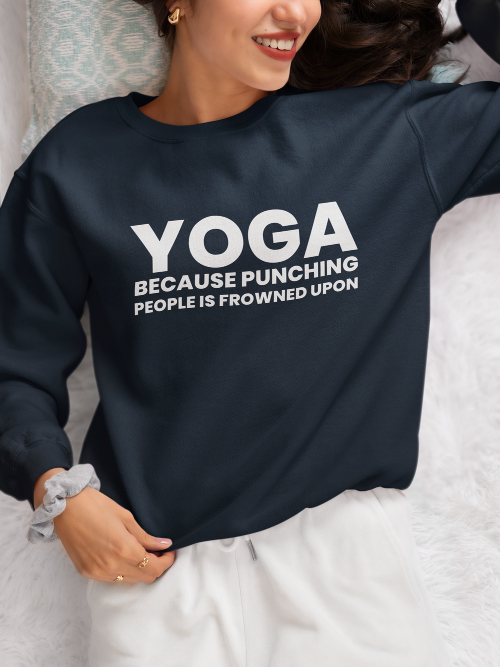 Yoga Punching People Sweatshirt - Various Colours