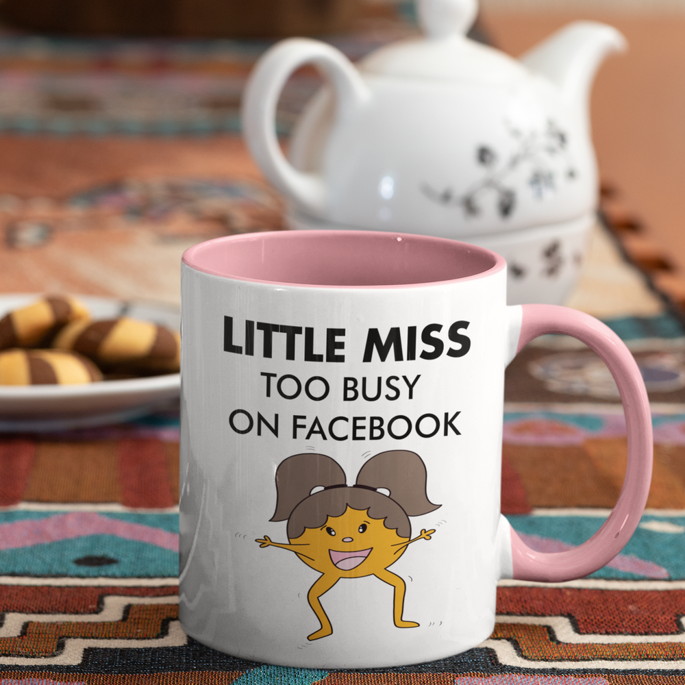 Little Miss Too Busy On Facebook Mug