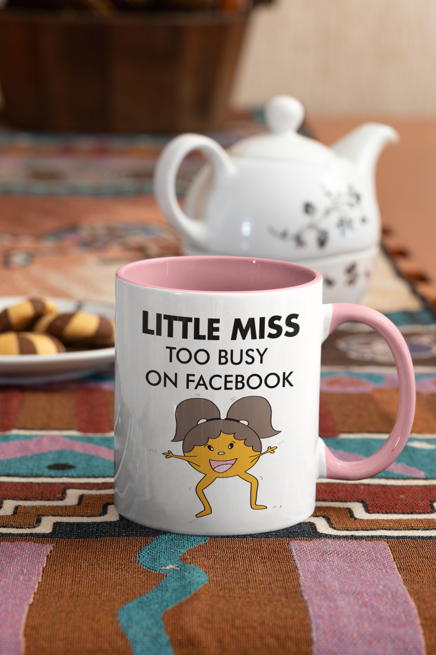 
                  
                    Little Miss Too Busy On Facebook Mug
                  
                