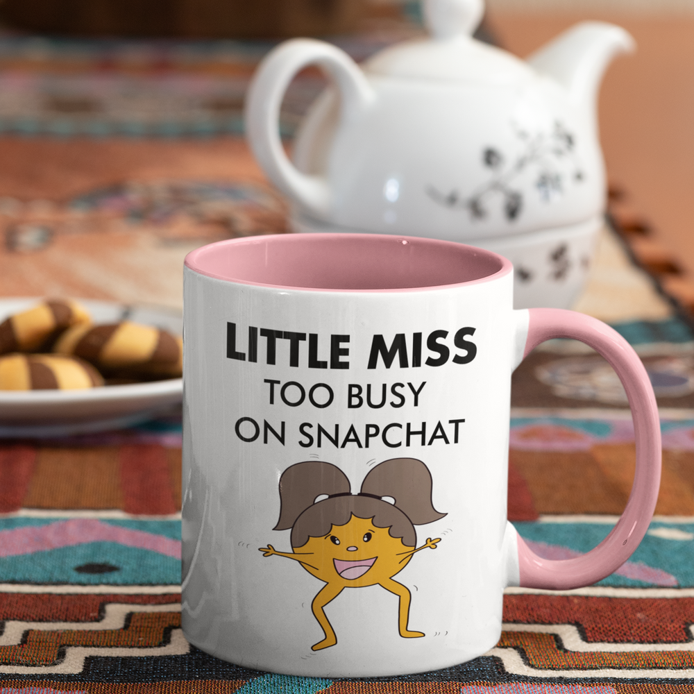 Little Miss Too Busy On Snapchat Mug