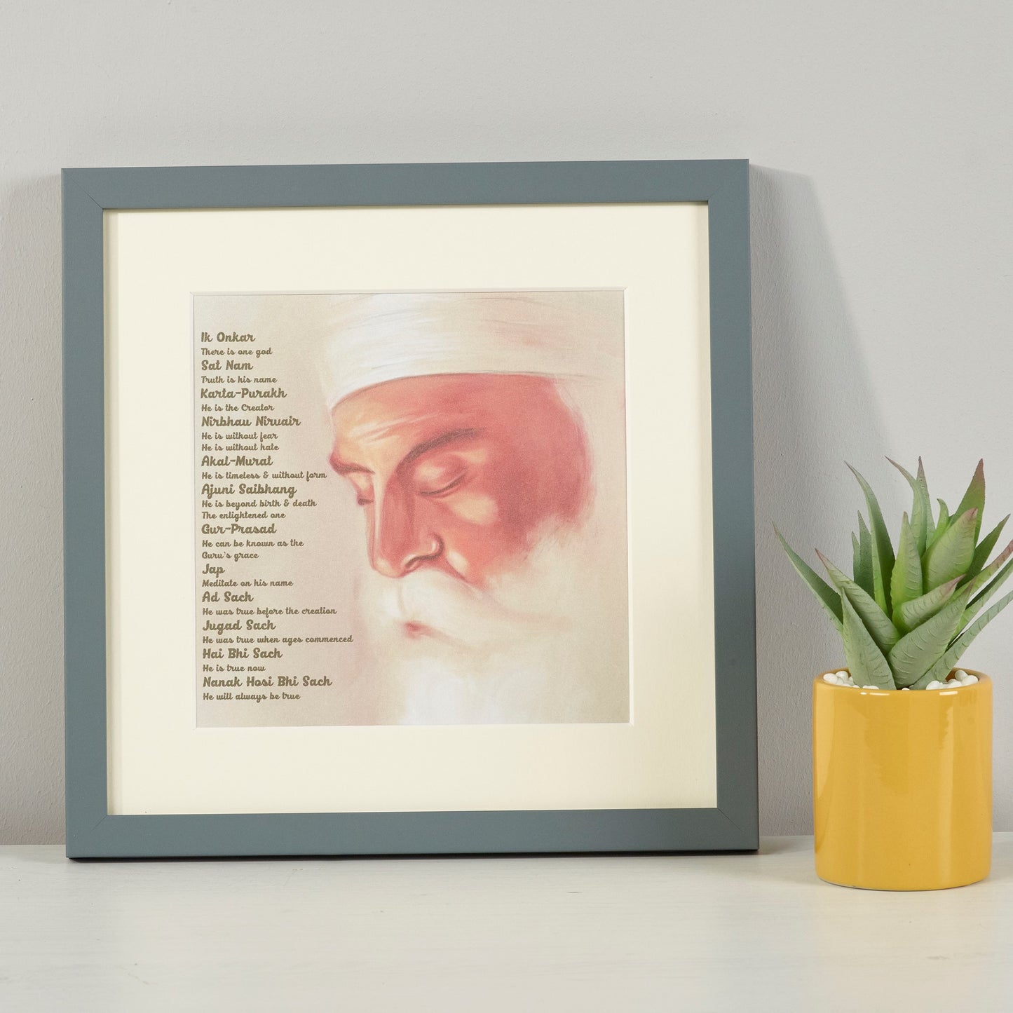 Sample Sale Frame Guru Nanak Frame Including Mool Mantar in English With Translation