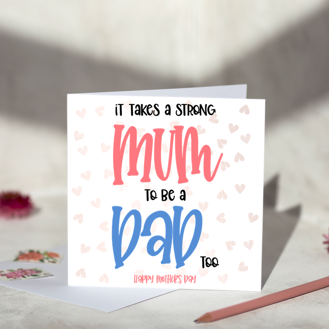 Strong Mum Greeting Card