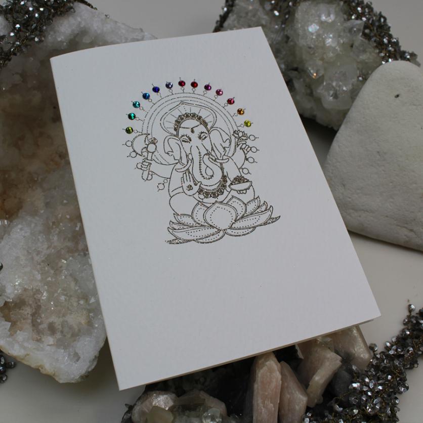 Swarovski Ganesh Greeting Card