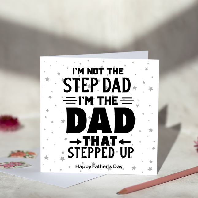 Step Dad Fathers Day Card