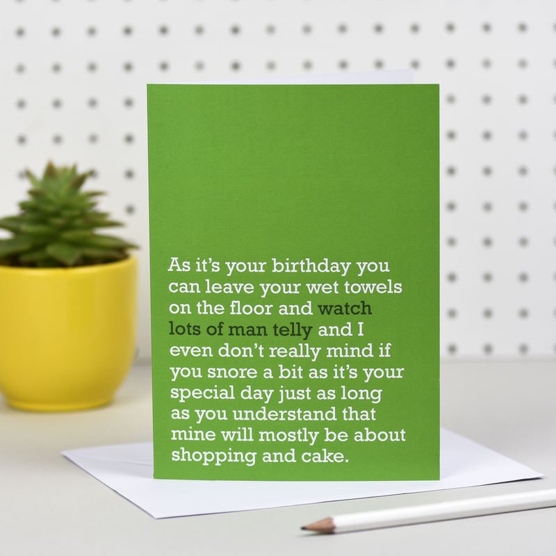 
                  
                    Watch Lots Of Man Telly' Birthday Card
                  
                