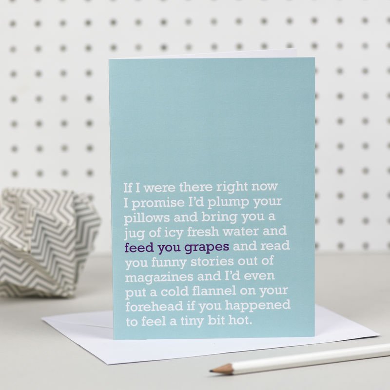 Feed You Grapes' Get Well Card