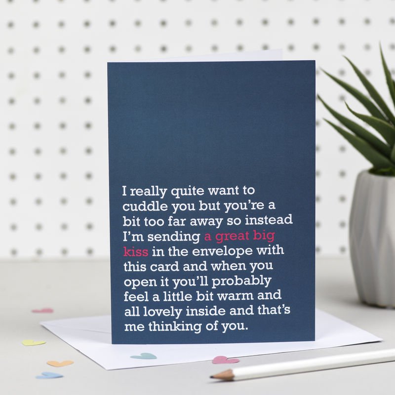 A Great Big Kiss' Thinking Of You Card