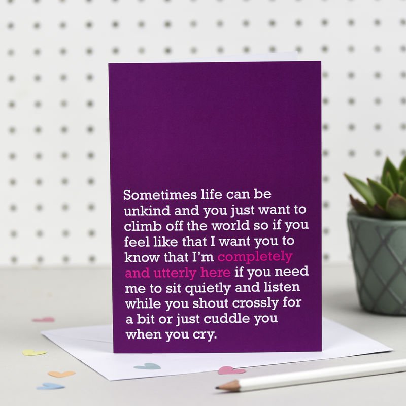 Completely And Utterly Here' Card