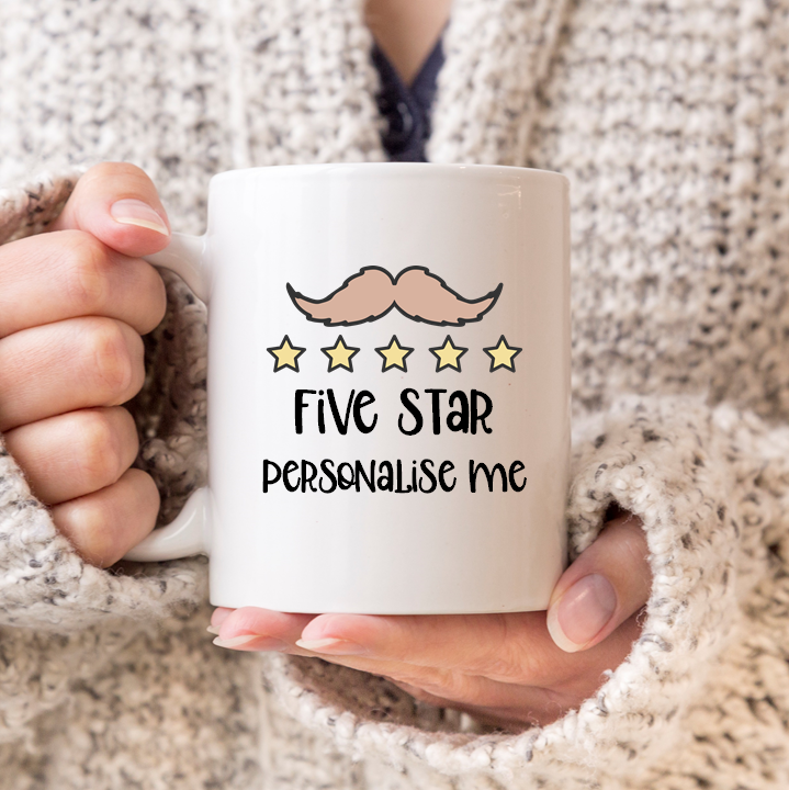 Personalise Me Five Star Name Mug