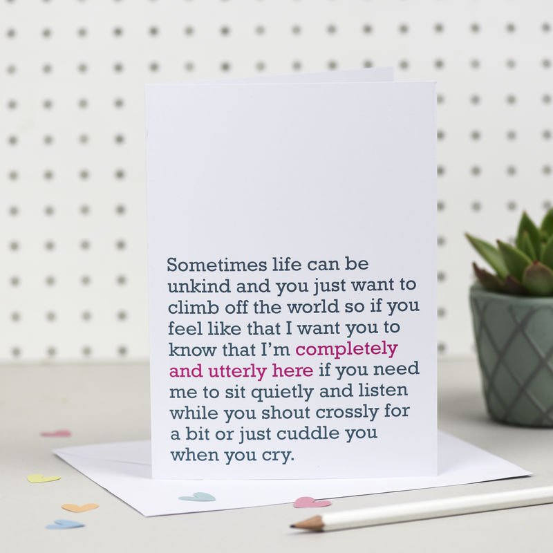 Completely And Utterly Here' Card