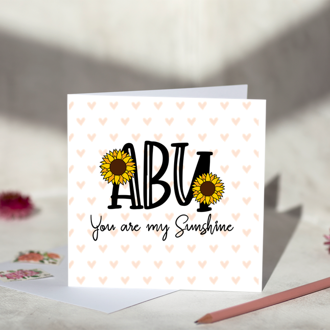 Abu You Are My Sunshine Greeting Card