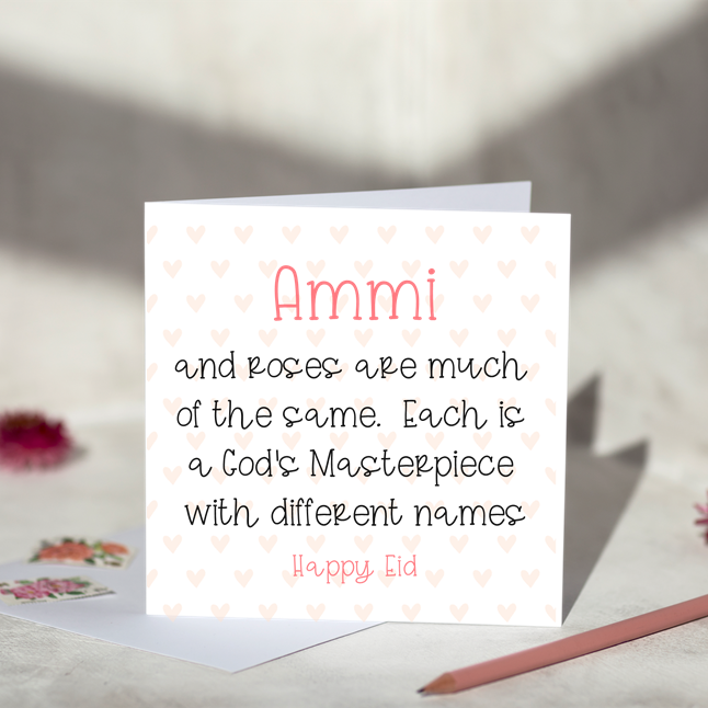 Ammi Like Roses Eid Greeting Card