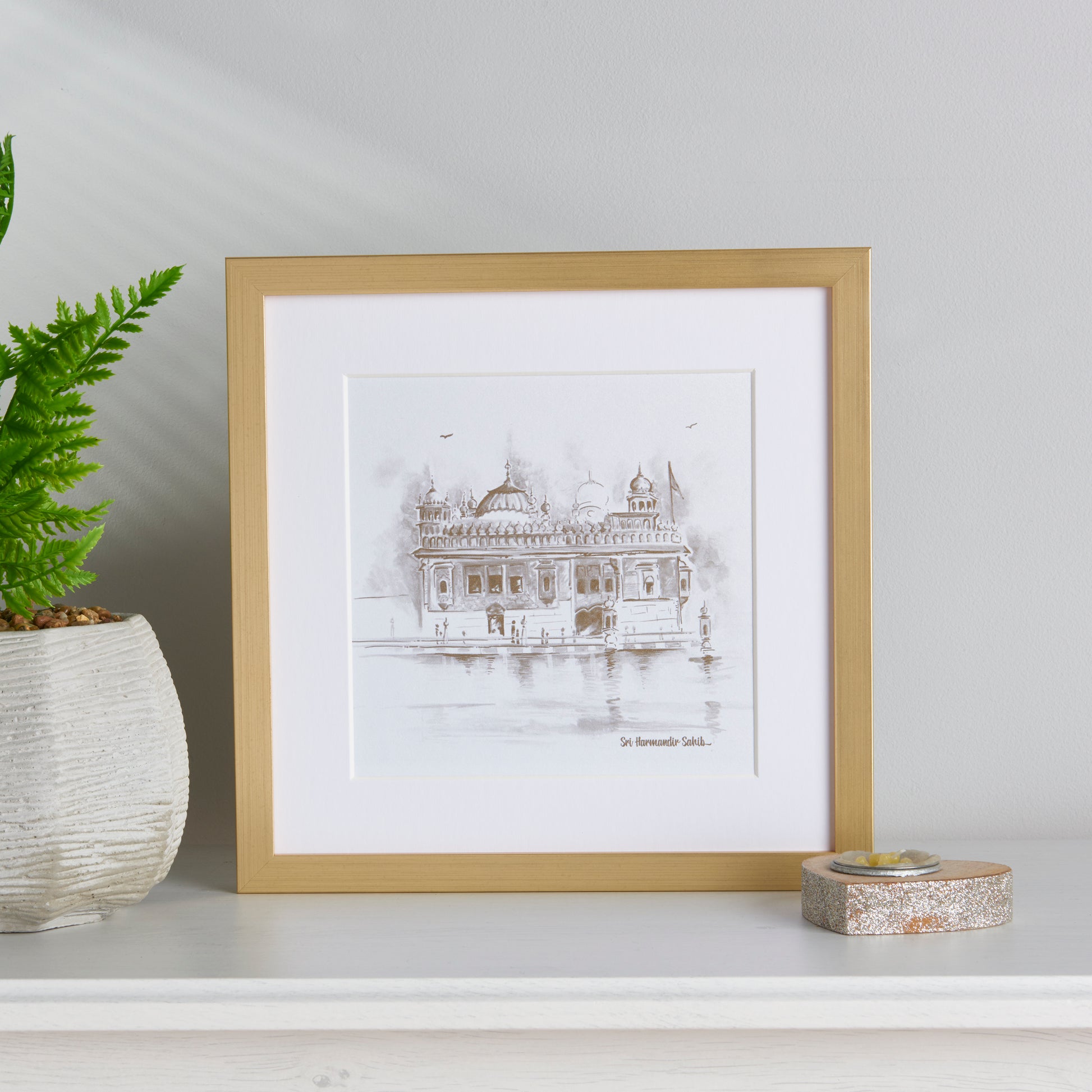Sri Harmandir Sahib - Golden Temple In Black and White