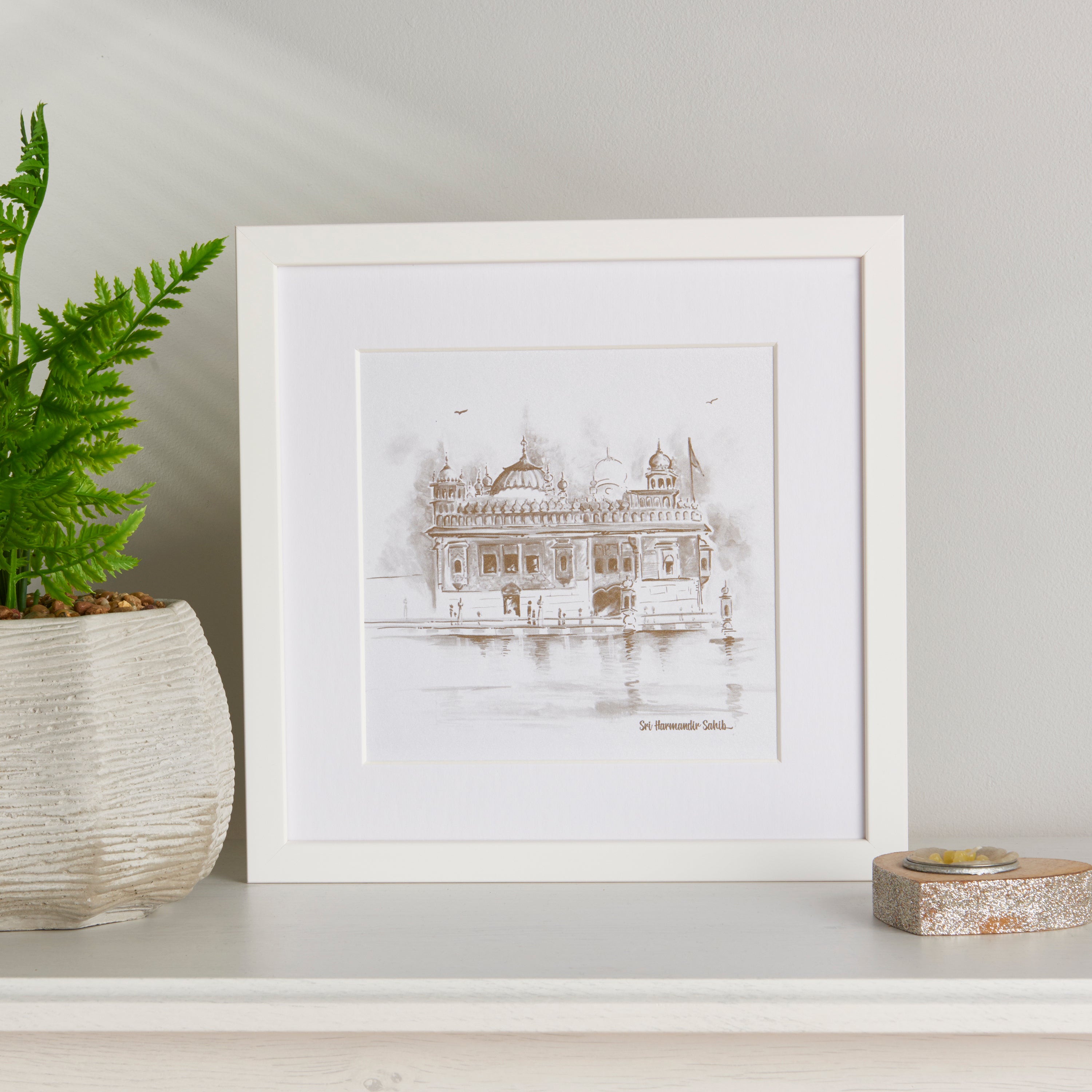 Sri Harmandir Sahib - Golden Temple In Black and White