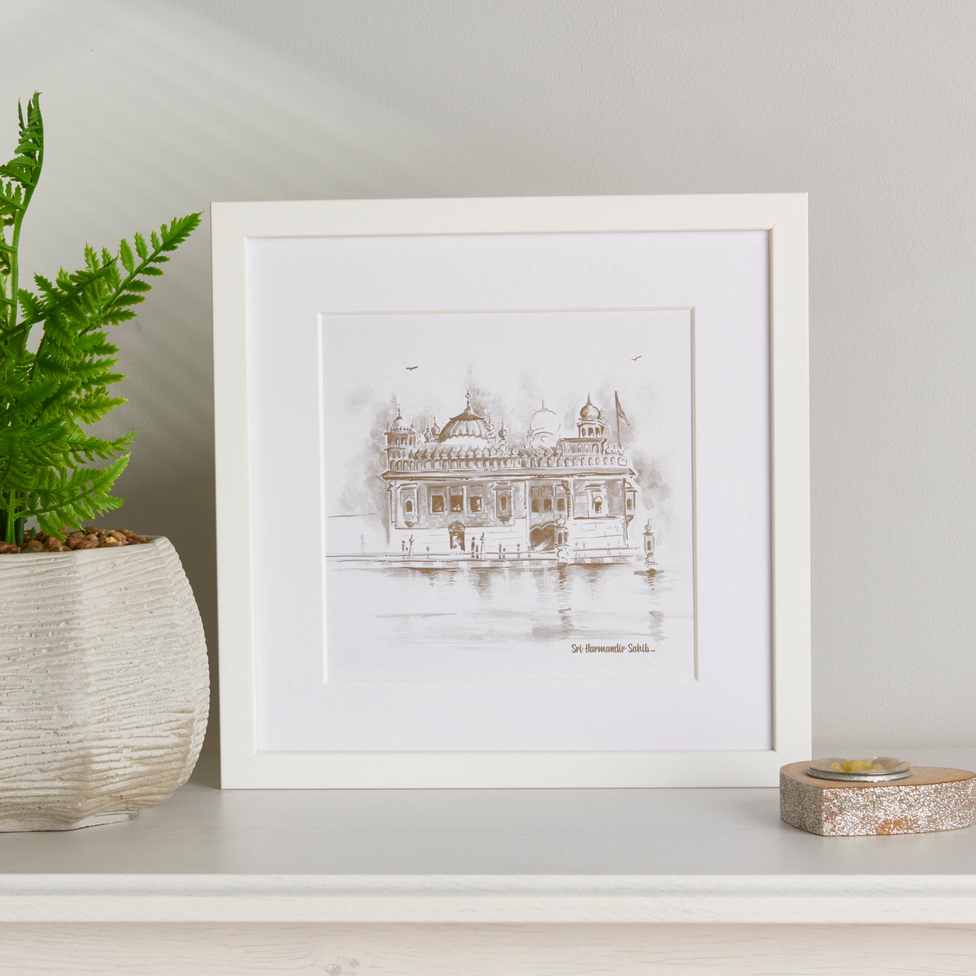 Sri Harmandir Sahib - Golden Temple In Black and White
