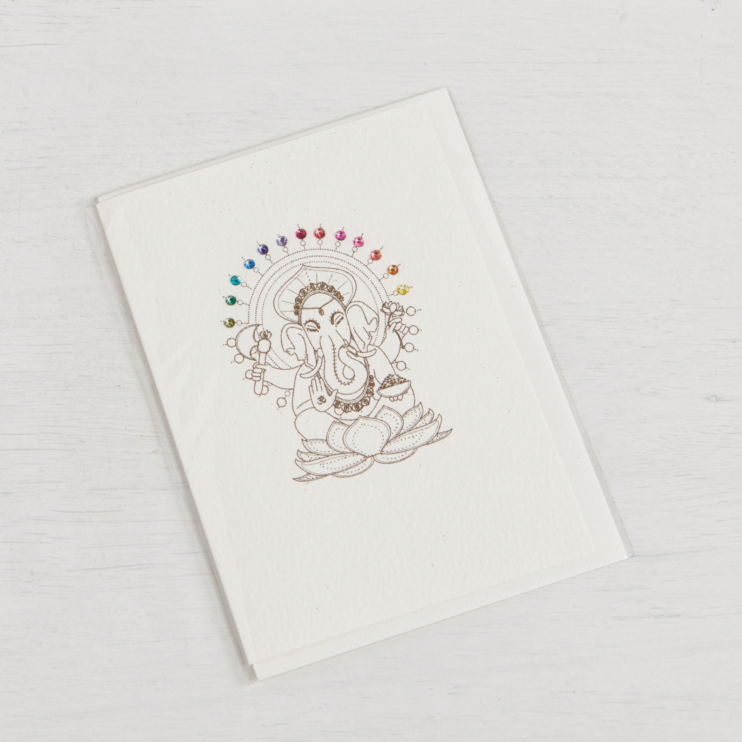 Swarovski Ganesh Greeting Card